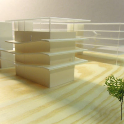 Architektonický model radnice v Ostravě