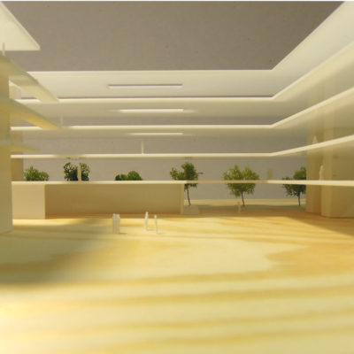 Architektonický model radnice v Ostravě