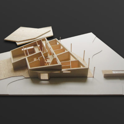 Architektonický model rodinného domu Žďár nad Sázavou